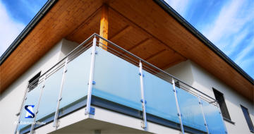 Balkongeländer Glas