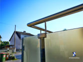 Glasgeländer Terrasse Details Ecke