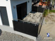 Glasgeländer Terrasse Grauglas