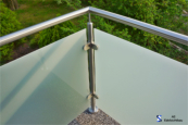 Glasgeländer am Balkon-Befestigung