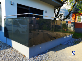 Glasgeländer Außenbereich
